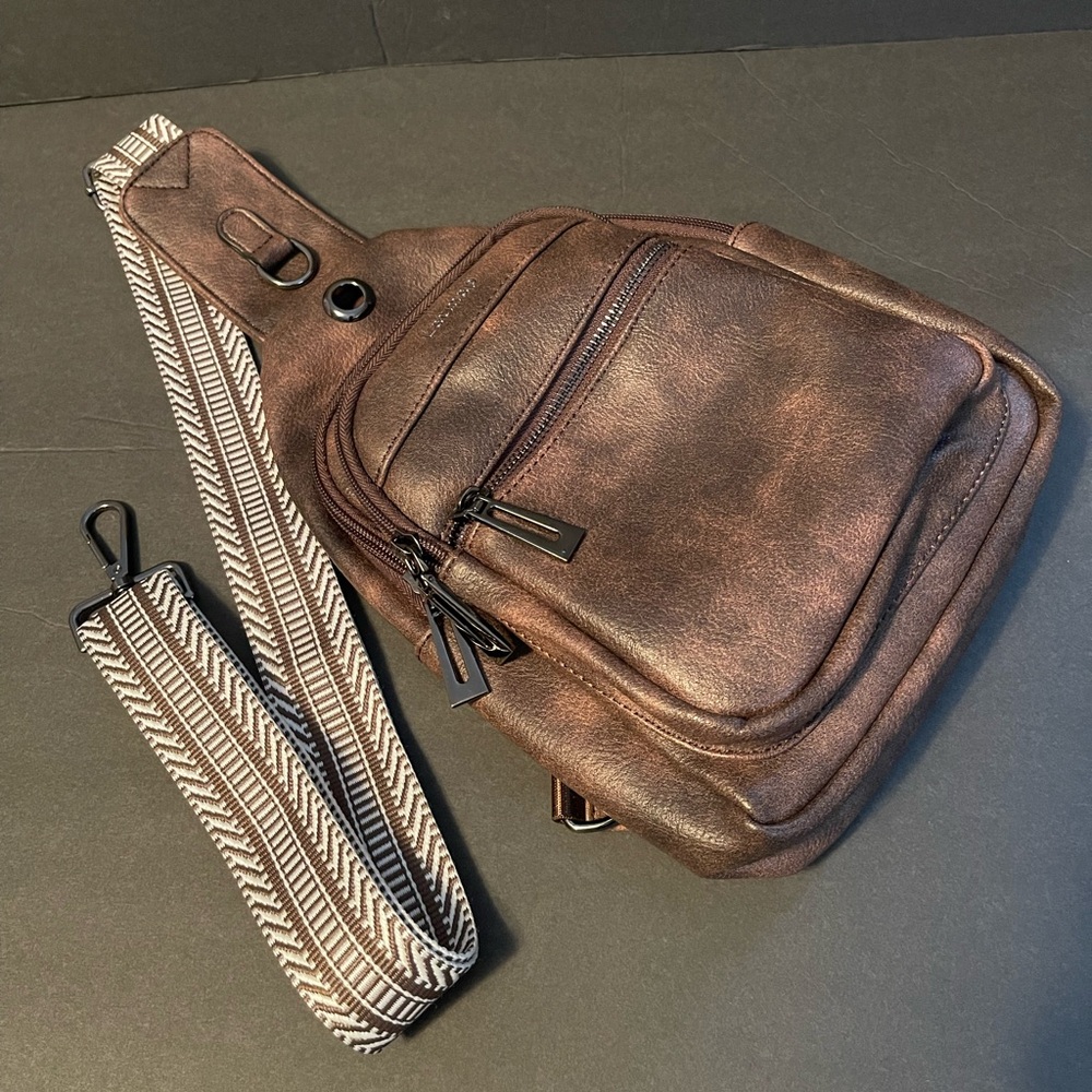 Brown Leather Sling Bag - Picture 2 of 13